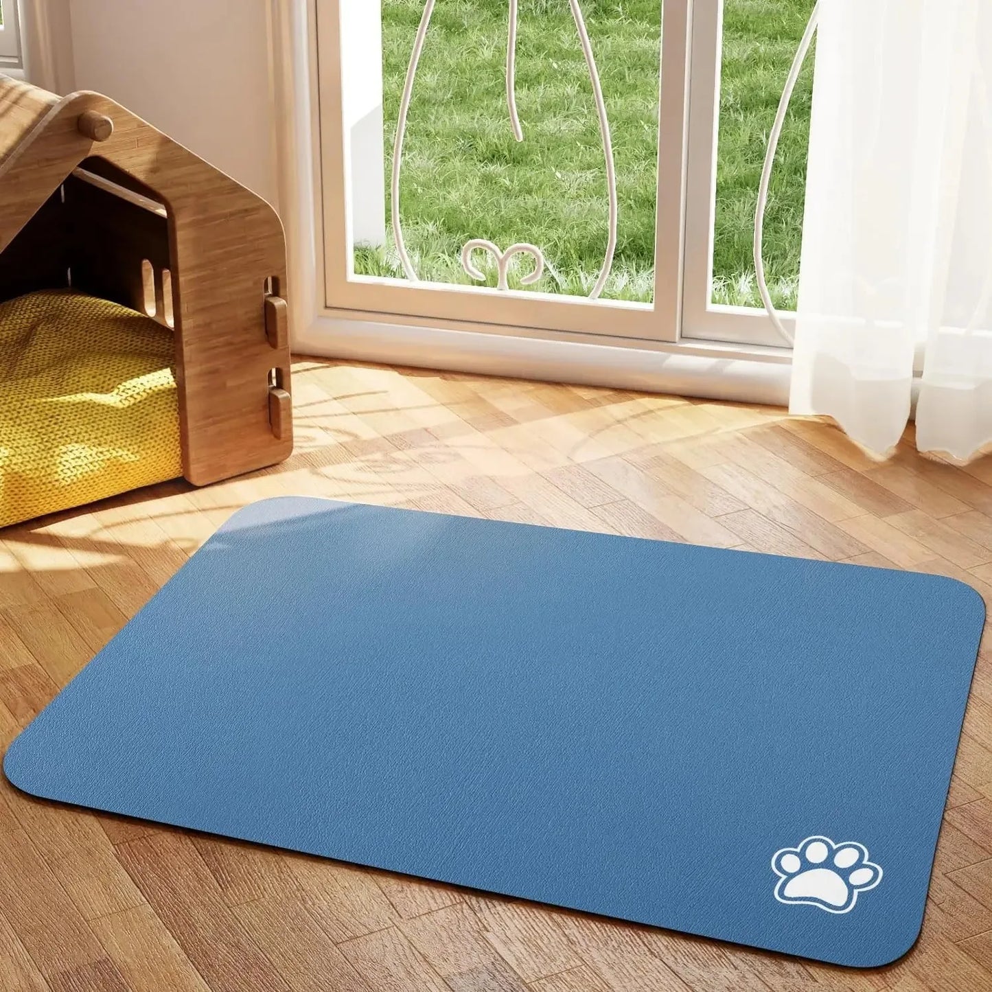 Absorbent Pet Feeding Mat for Easy Cleanups and Quick Drying