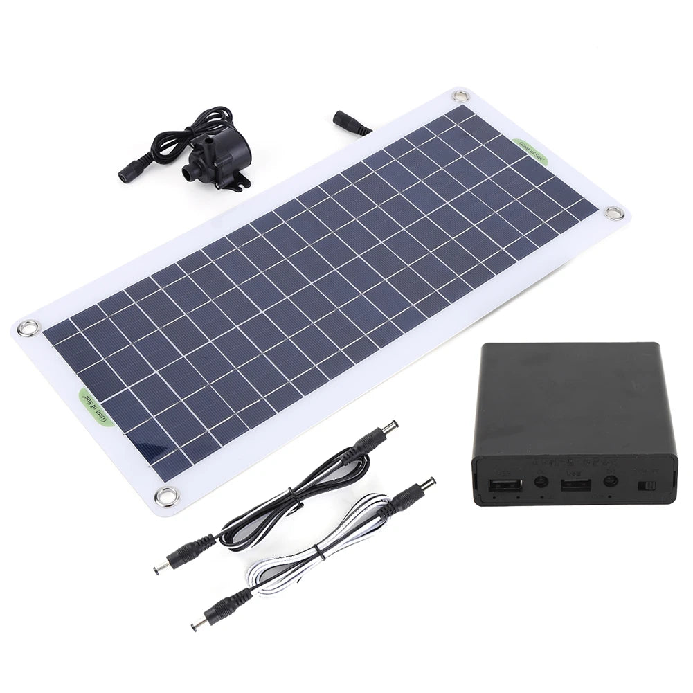 30W 18V Solar Power Panel Water Pump Garden Decoration