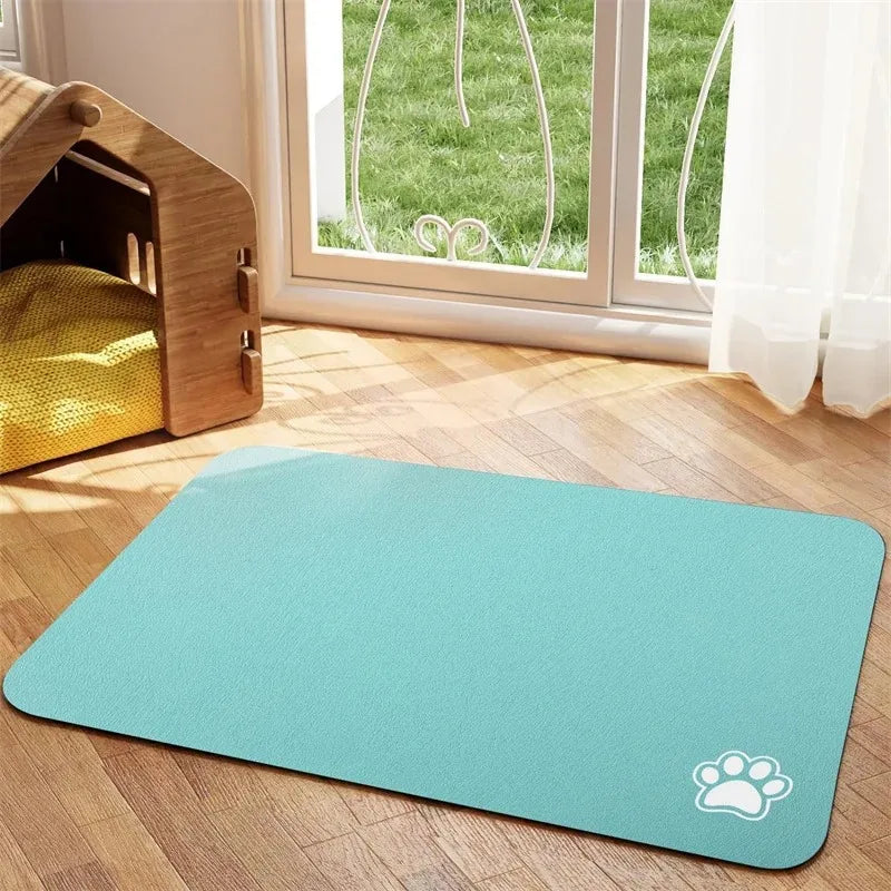 Absorbent Pet Feeding Mat for Easy Cleanups and Quick Drying