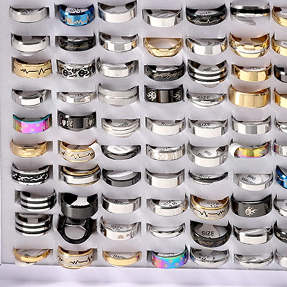 Trendy Stainless Steel Rings for Men and Women Party Gifts