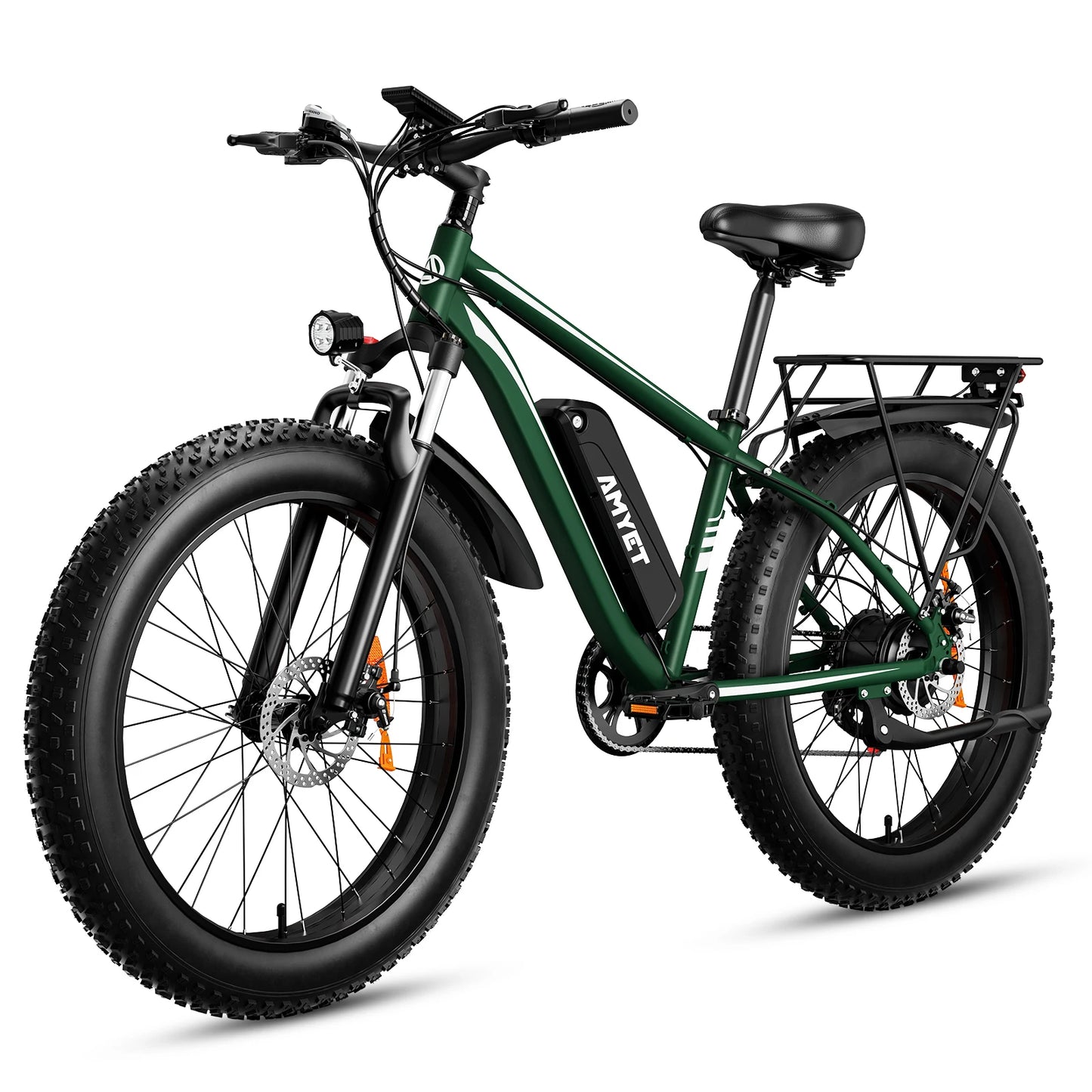 Amyet EB26 Electric Bike for Adults 1000W 48V 15AH E Bike 26 Inch Fat Tire Mountain Dual Shock Absorber 31mph