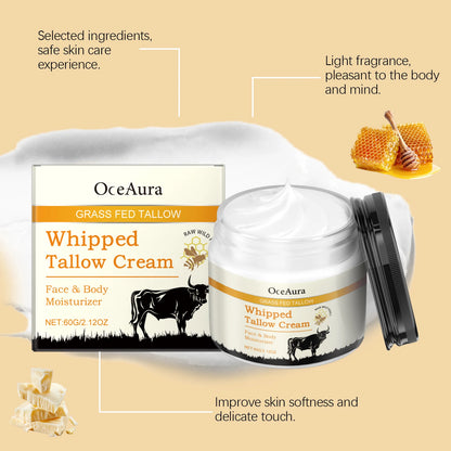 Oceaura Beef Tallow Honey Hydrating Moisturizer For Skin