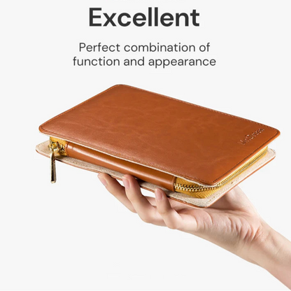 Portable Manicure Set with Leather Case
