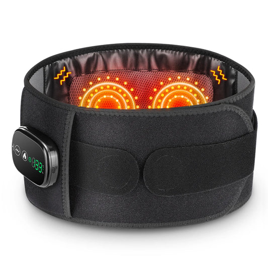 Heating Vibration Massage Belt for Lumbar Support and Relaxation