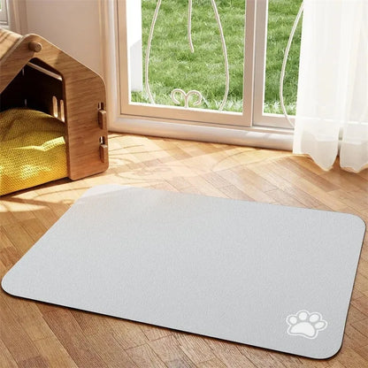 Absorbent Pet Feeding Mat for Easy Cleanups and Quick Drying