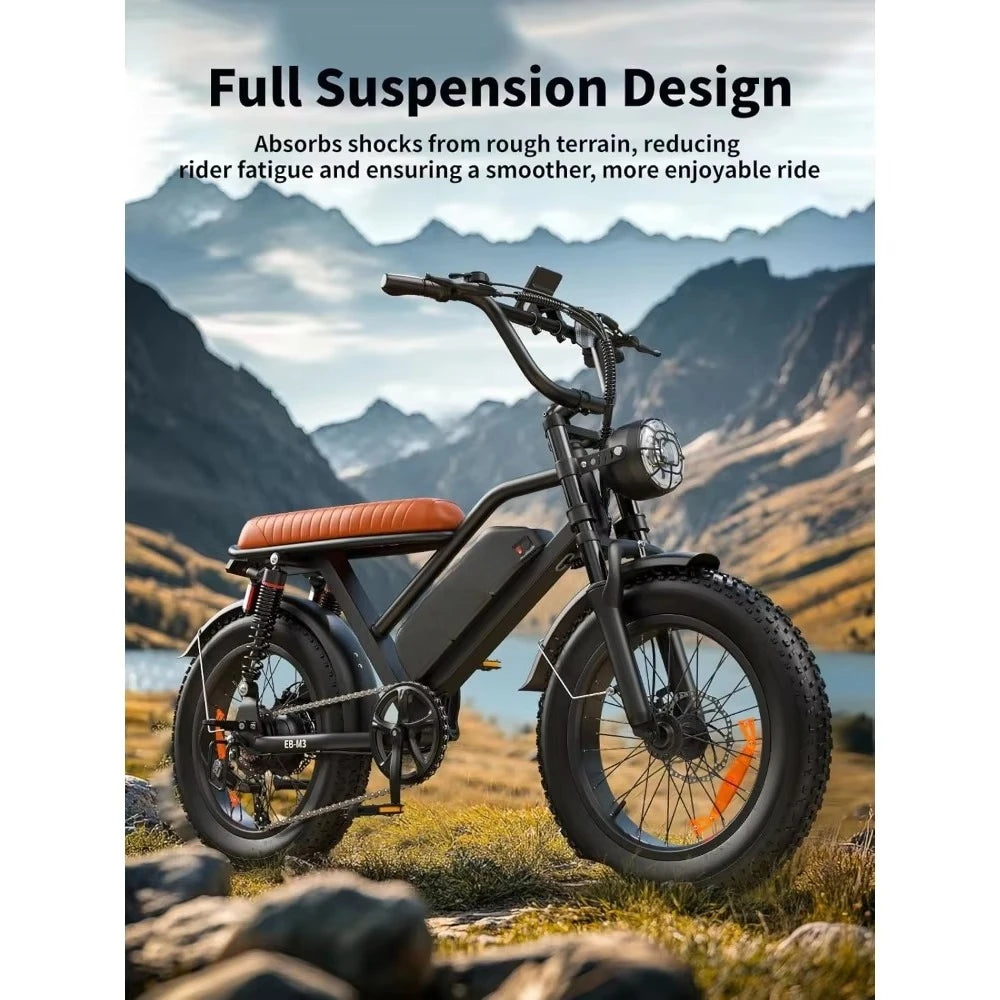 Electric Motorcycle With Full Suspension For All Terrain Adventures