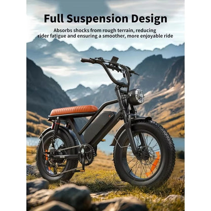 Electric Motorcycle With Full Suspension For All Terrain Adventures