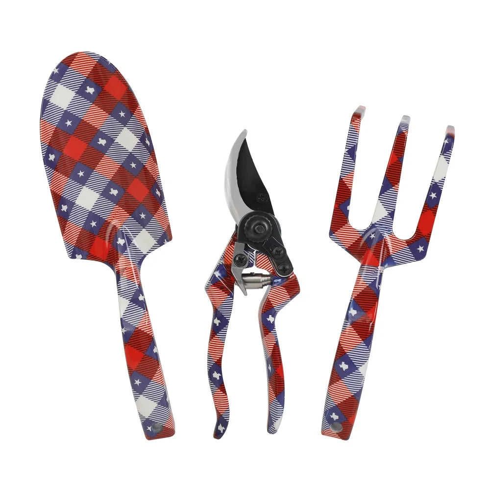 Texas Themed 3 Piece Metal Garden Tool Set for Enthusiasts