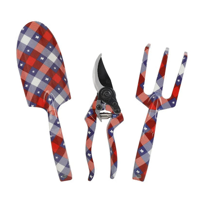 Texas Themed 3 Piece Metal Garden Tool Set for Enthusiasts