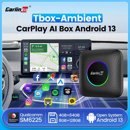 Carlinkit 3 In 1 Android Mini CarPlay Wireless Ai Box