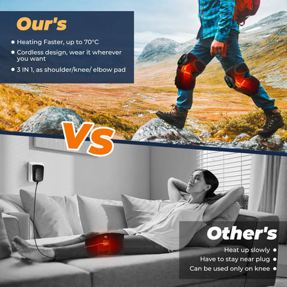 Wireless Electric Heating Brace for Shoulder and Knee Support