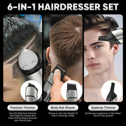 Sejoy Men's 5 In 1 Grooming Kit Electric Hair Clippers