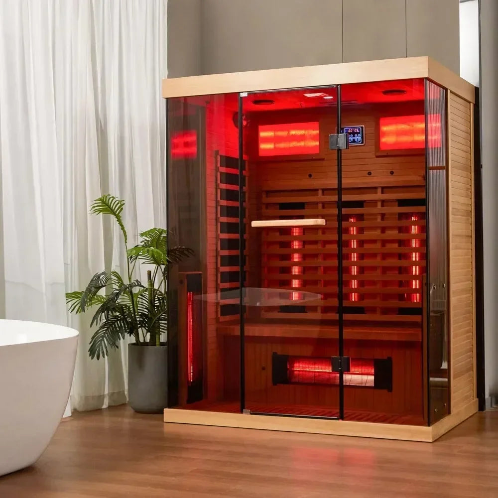 Far Infrared Sauna 2-3 Person Indoor Spa Room with Rapid Heating