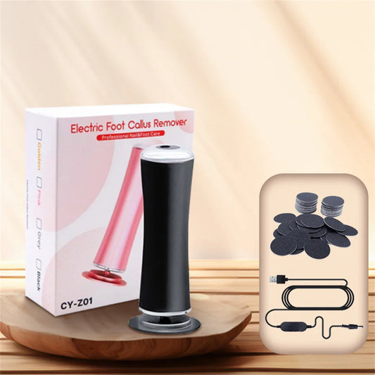 Electric Foot Callus Remover with Adjustable Speed and Sandpaper