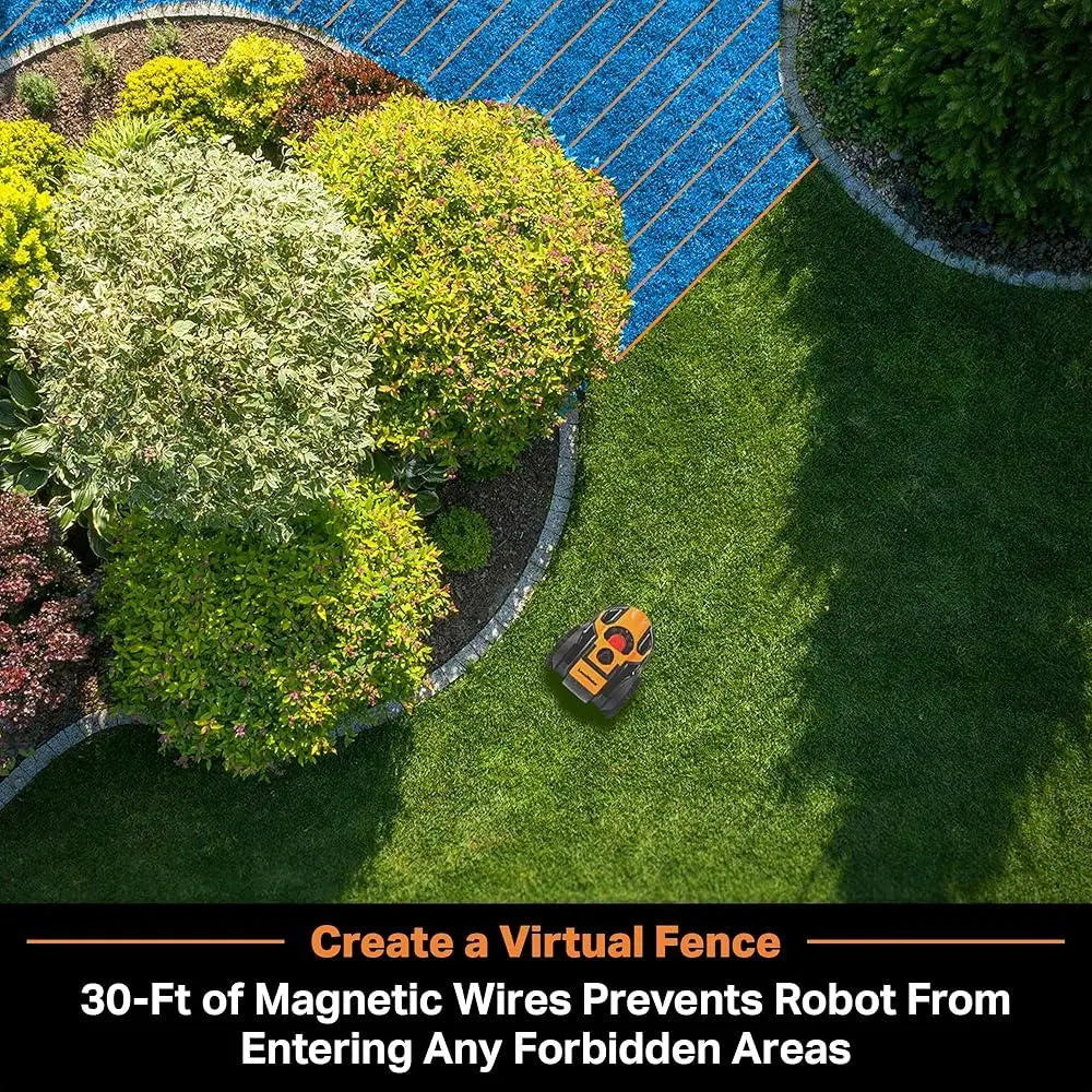 Smart Robot Lawn Mower with Optical Navigation for Easy Yard Care