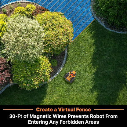 Smart Robot Lawn Mower with Optical Navigation for Easy Yard Care