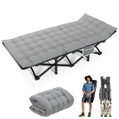 Portable Folding Camping Cot for Outdoor Relaxation and Comfort