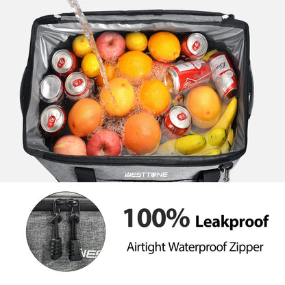 Westtune Collapsible Soft Cooler Bag for Camping and Travel