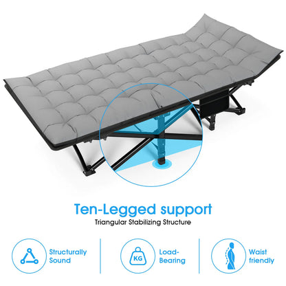 Portable Folding Camping Cot for Outdoor Relaxation and Comfort