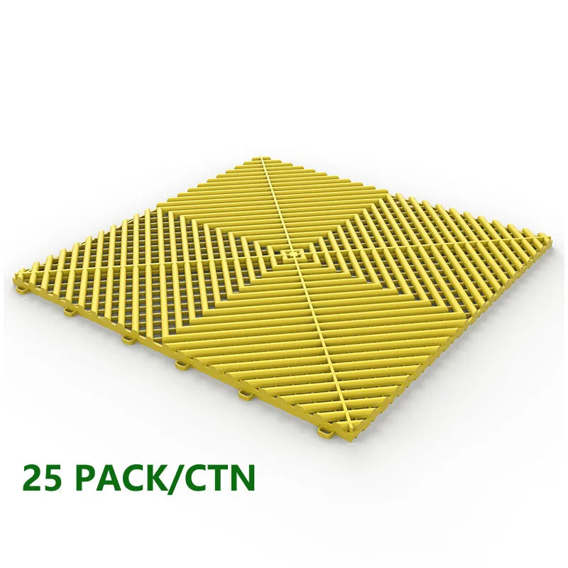 Interlocking Garage Floor Tiles With Drainage For Non Slip Floors