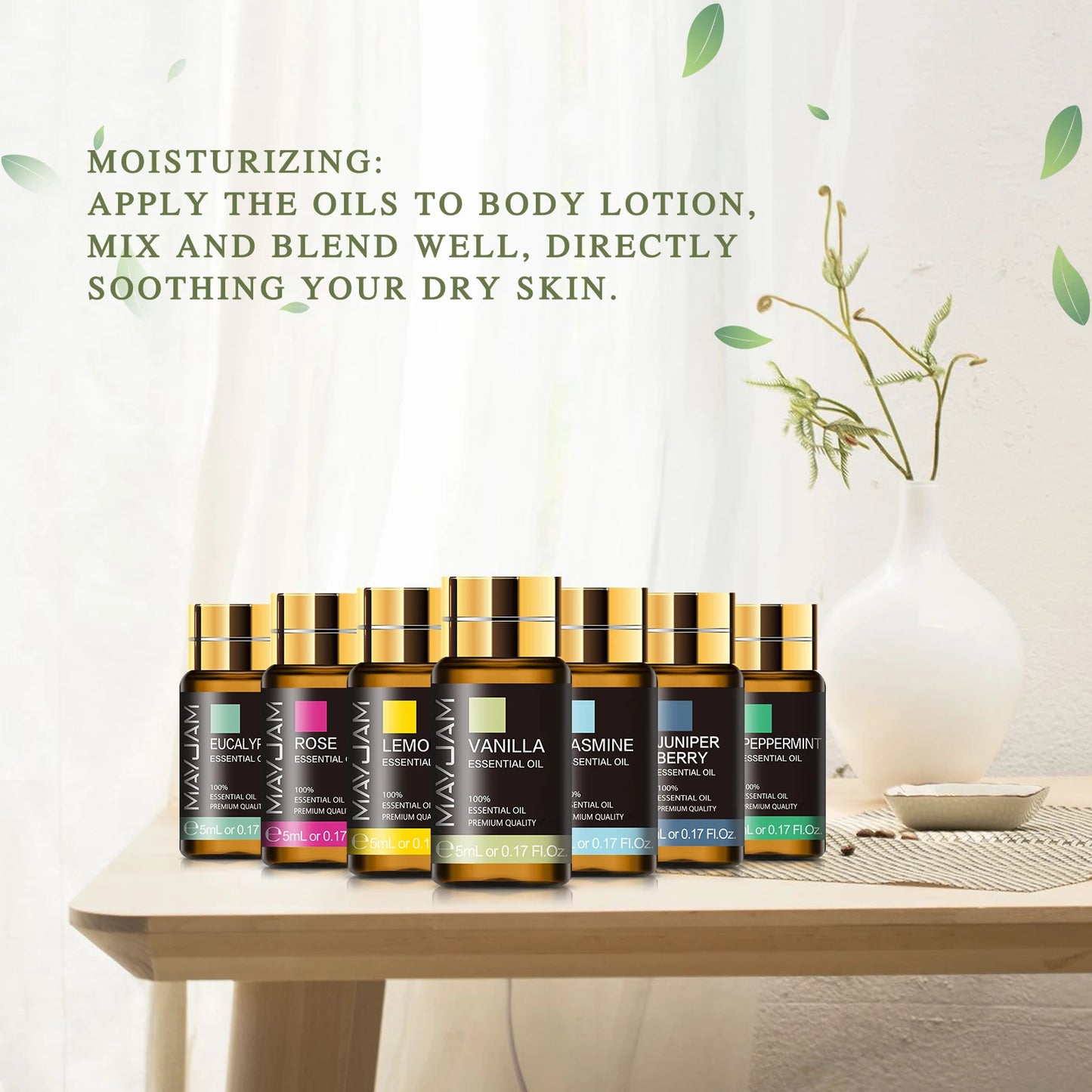 MAYJAM 28 Piece Pure Essential Oils Gift Set for Relaxation