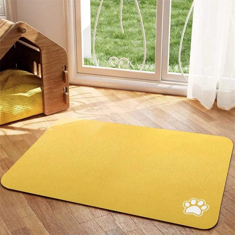 Absorbent Pet Feeding Mat for Easy Cleanups and Quick Drying