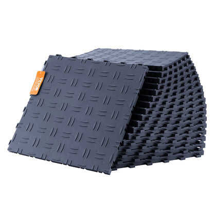 Interlocking Garage Floor Tiles Non Slip Double Sided Texture Pack