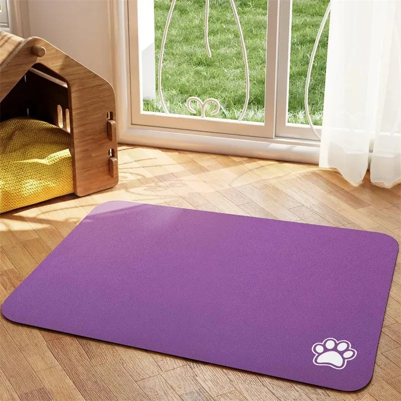 Absorbent Pet Feeding Mat for Easy Cleanups and Quick Drying