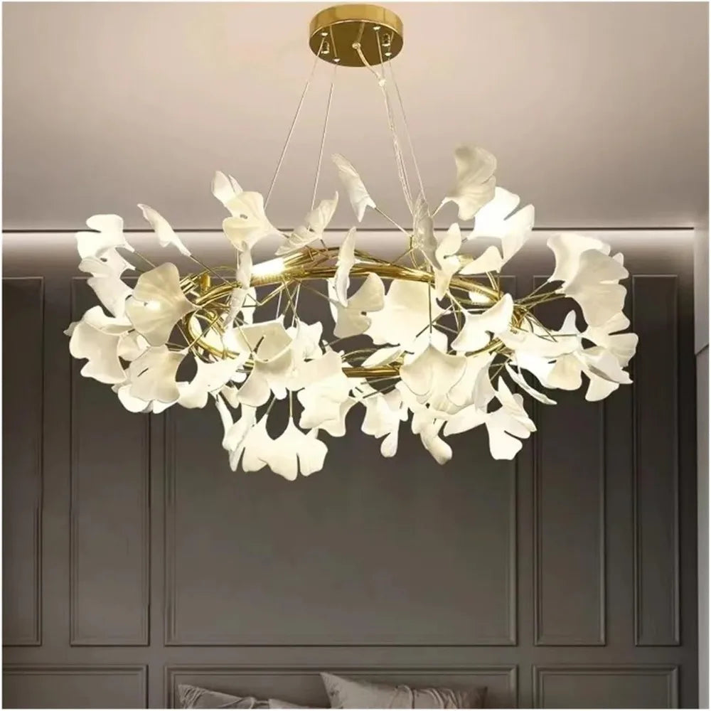 Celling Hanging Light Modern Branch Leaf Ceiling Chandelier