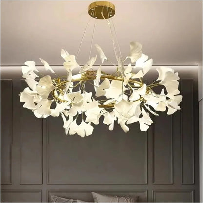 Celling Hanging Light Modern Branch Leaf Ceiling Chandelier