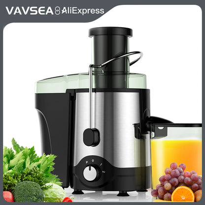 VAVSEA 600W Juicer Machine for Fresh Fruit and Vegetable Juice
