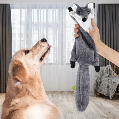 Interactive Plush Dog Chew Toy Set with Squeakers and Fun