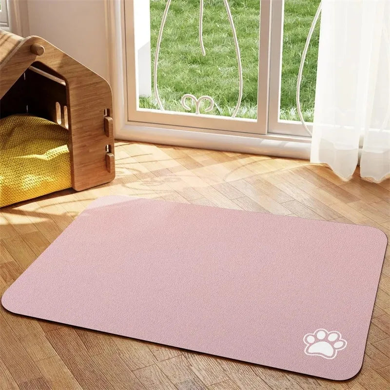 Absorbent Pet Feeding Mat for Easy Cleanups and Quick Drying