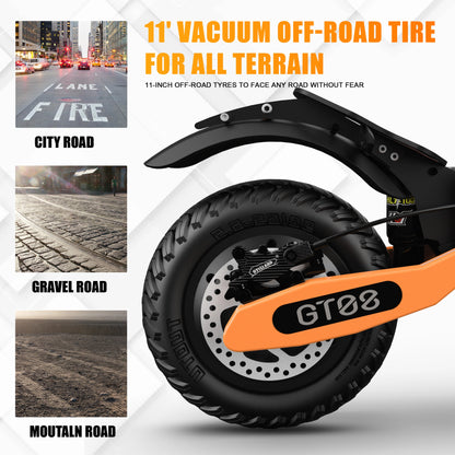 Arwibon Dual Motor Electric Scooter with Off-Road Tires