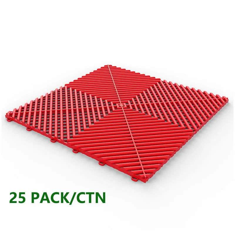 Interlocking Garage Floor Tiles With Drainage For Non Slip Floors