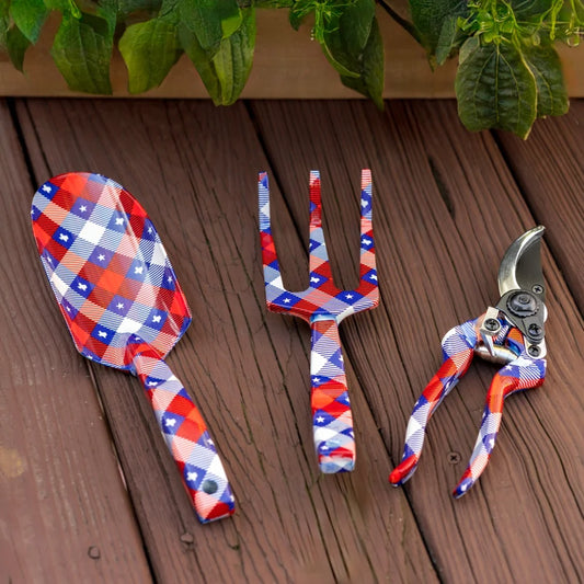 Texas Themed 3 Piece Metal Garden Tool Set for Enthusiasts