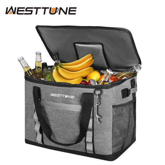 Westtune Collapsible Soft Cooler Bag for Camping and Travel