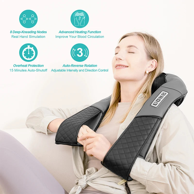 Medcursor Electric Neck And Back Massage Pillow for Relaxation