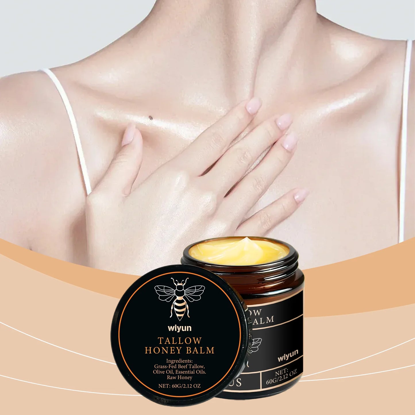 Wiyun Tallow Honey Hydrating Moisturizing Cream Silky Skin