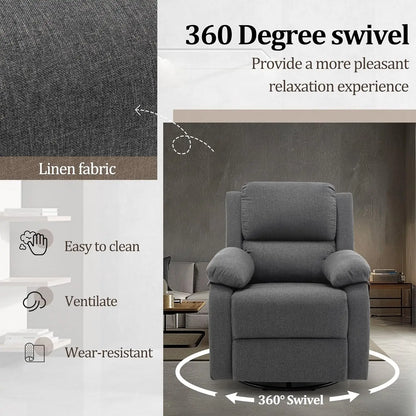 Swivel Rocker Recliner Chair for Comfort and Relaxation