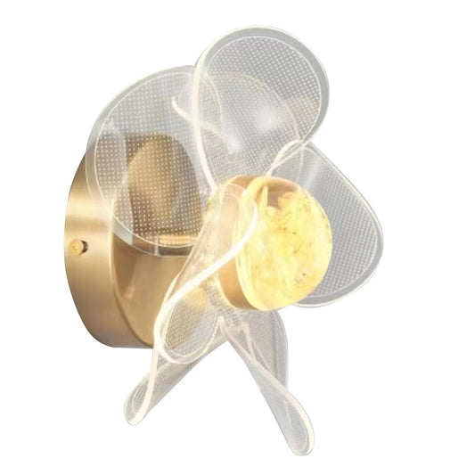 Light Luxury Retro Flower Wall Lamp For Living Room Aisle