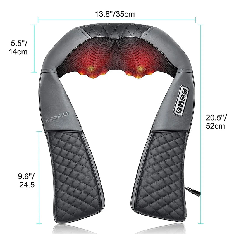 Medcursor Electric Neck And Back Massage Pillow for Relaxation