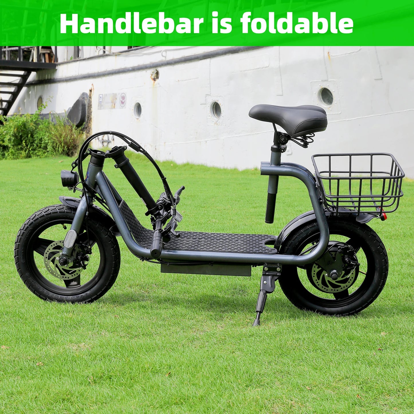 Peak 1200W Electric Scooter for Adults with 14 Inch Tire and 500Wh Battery, 30 Miles Range and 20MPH Top Speed