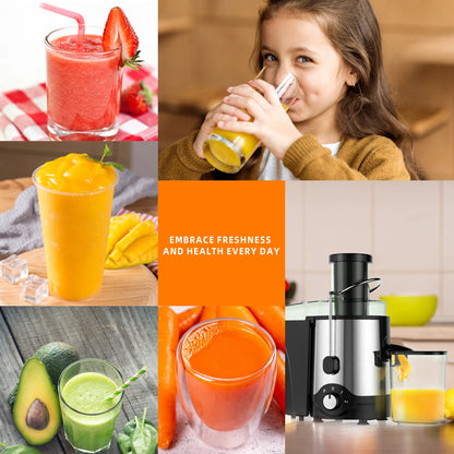 VAVSEA 600W Juicer Machine for Fresh Fruit and Vegetable Juice