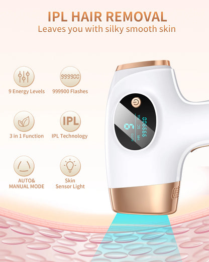 IPL Hair Removal Laser for Permanent Painless Hair Removal