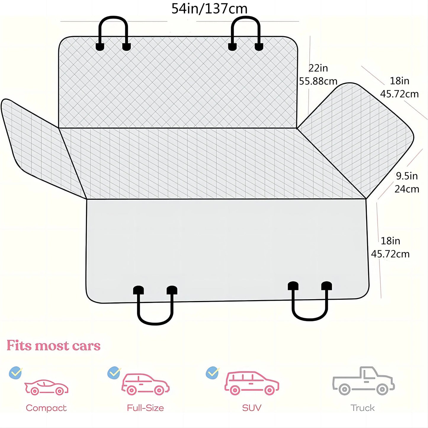 Waterproof Pet Car Mat for Easy Travel and Maintenance