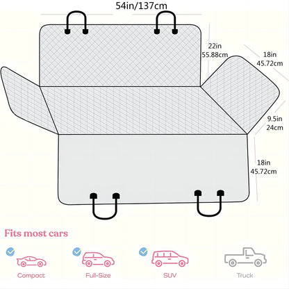 Waterproof Pet Car Mat for Easy Travel and Maintenance