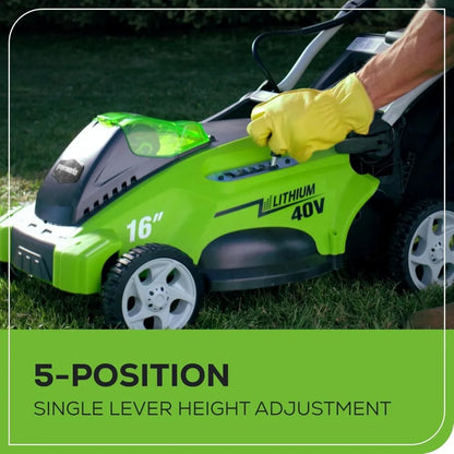 Cordless Lawn Mower With Battery And Charger For Easy Cutting