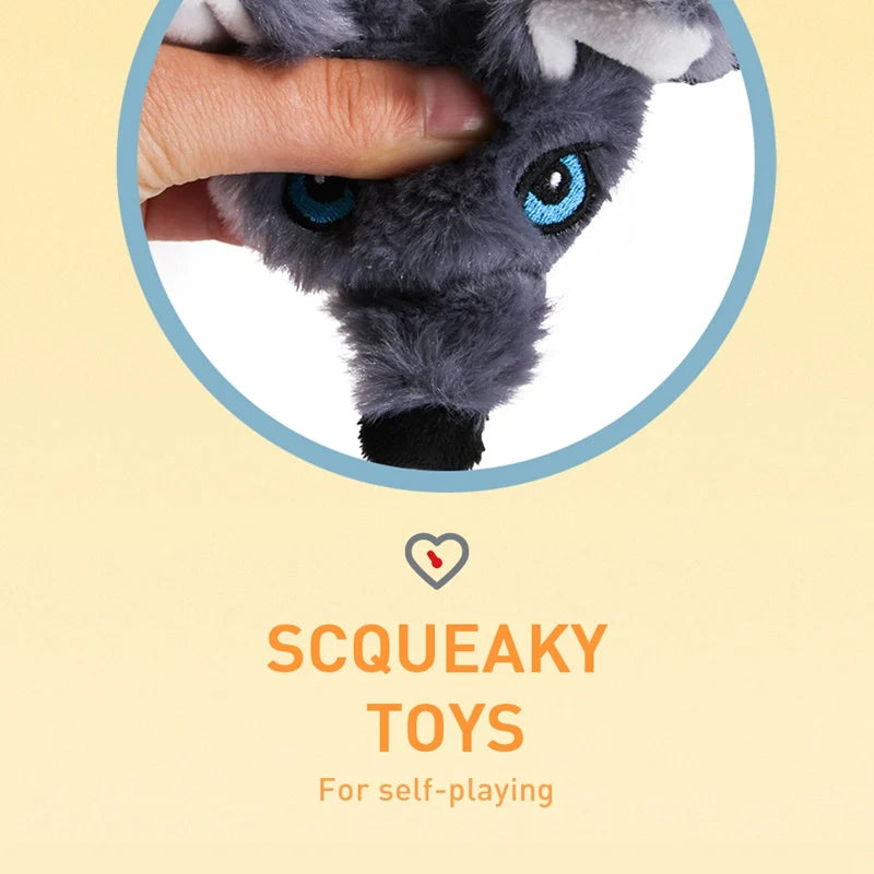 Interactive Plush Dog Chew Toy Set with Squeakers and Fun