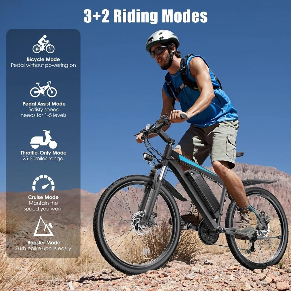 Powerful Commuter Electric Bike with Adjustable Features and Speed